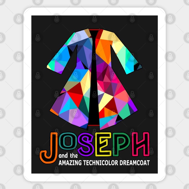 Joseph and the Amazing Technicolor Dreamcoat - Design #1 Sticker by MarinasingerDesigns